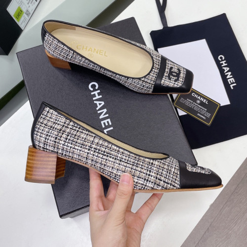 Chanel Womens Shoes Pumps Fashion Sandals Summer Design 4cm Heel Luxury Brand Design with Original Box