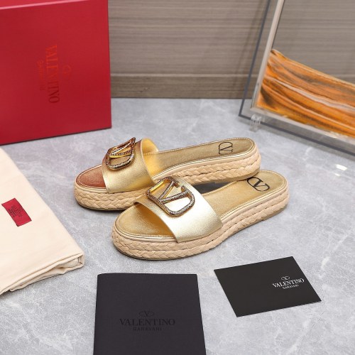Valentino Womens Shoes Flat Mule Sandals Luxury Brand Design with Original Box