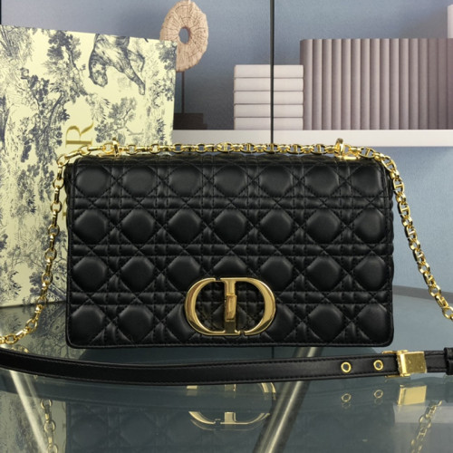 Dior Womens Bags Crossbody Bag LARGE DIOR CARO BAG Supple Cannage Calfskin with Original Box