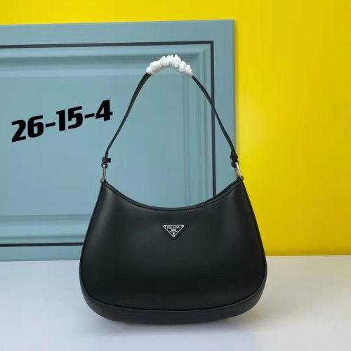 Prada Womens Shoulder Bags with Original Box 1BD311_ZO6_F0934_V_OOO Luxury Brand Prada Cleo brushed leather shoulder bag with flap