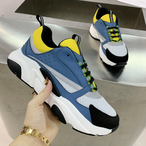 Dior Mens Shoes Sneakers Luxury Brand Breathable Design B22 SNEAKER with Original Box