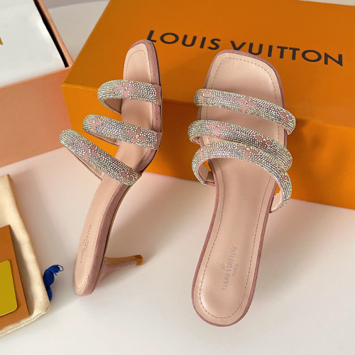 Louis Vuitton Womens Shoes Sandals Slippers Luxury Brand REVIVAL APPEAL MULE 1A93WI calf leather with Original Box 5.5cm Heel