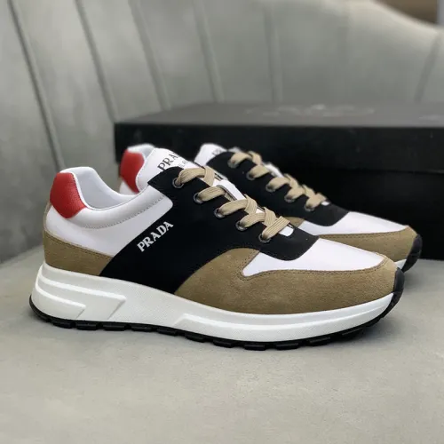 Prada Mens Shoes Sneakers Casual Shoes for Men Luxury Brand Breathable Fashion Sneakers with Original Box