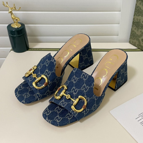 Gucci Womens Shoes Sandals Casual Design Luxury Brand Classic Leather Women's slide sandal with Horsebit with Original Box