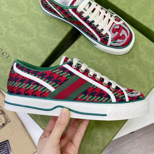 Gucci Mens Shoes Sneakers Luxury Brand men's Gucci Tennis 1977 sneaker 606110 2KQ10 4463 with Original Box