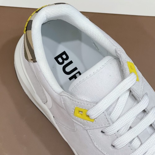 Burberry Mens Shoes Sneakers Fashion Type Luxury Brand Vintage Check Cotton Sneaker with Original Box