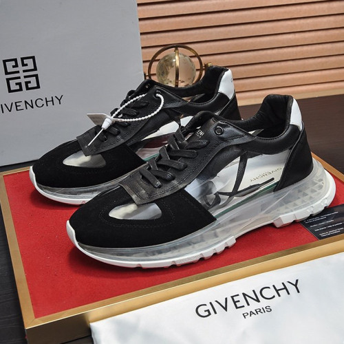Givenchy Men Shoes Fashion Type Luxury Brand GIVENCHY SNEAKERS IN LEATHER WITH LATEX BAND with Original Box
