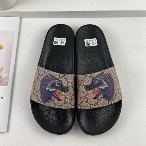 Gucci Mens Shoes Sandals Slides Slippers Luxury Brand Thick Sole Design with Original Box