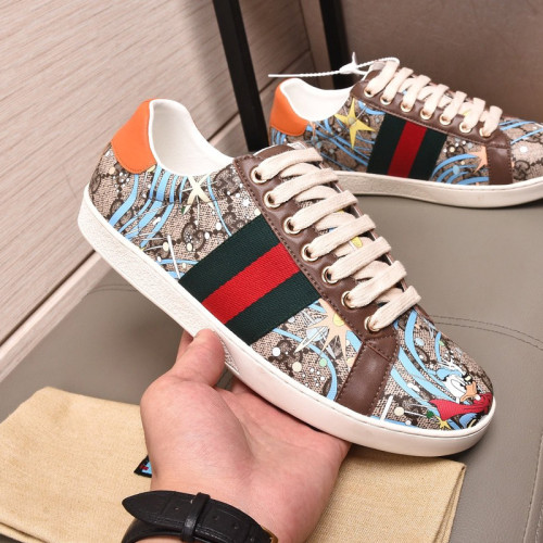 Gucci Womens Shoes Fashion Sneakers Lace-Up Luxury Brand Women's Ace Embroidered Sneaker with Original Box