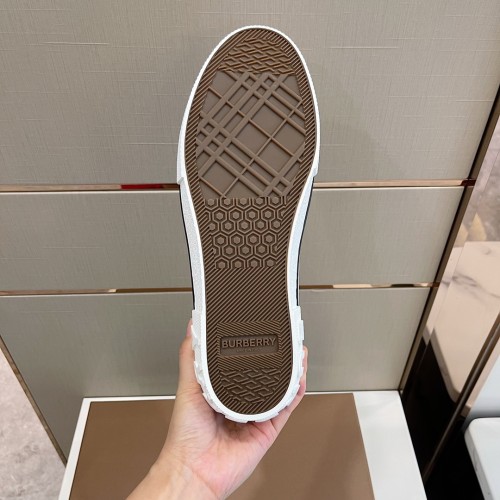 Burberry Mens Shoes Sneakers Fashion Type Luxury Brand Vintage Check Cotton Sneaker with Original Box