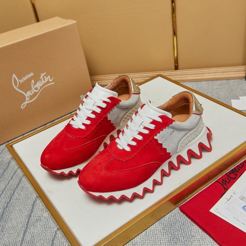 Christian Louboutin Mens Shoes Sneakers Luxury Brand Red Bottom Design Sports Footwears