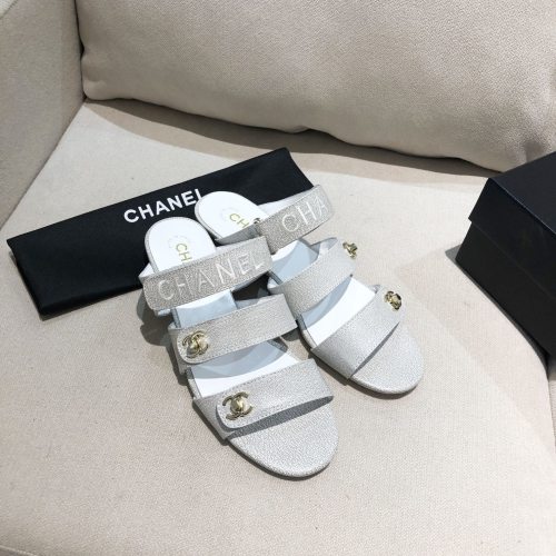 Chanel Womens Shoes Flat Mules