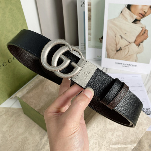 Gucci Mens Belts Luxury Brand with Original Box Leather Belts for Men 627055 CAO2N 1062 GG Marmont reversible belt