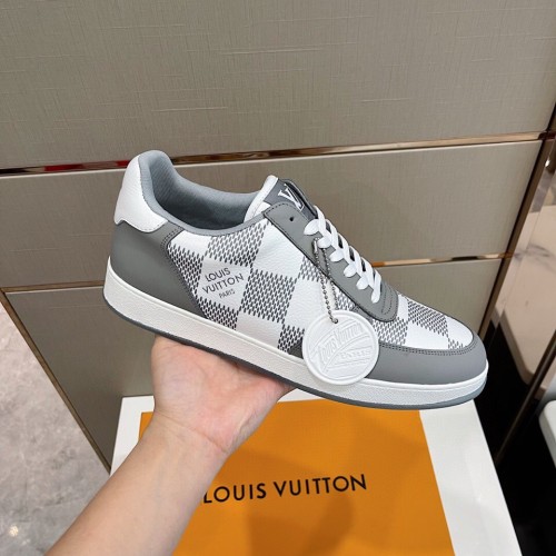 Louis Vuitton Men Shoes Fashion Sneakers RIVOLI Beverly Hills SNEAKER Luxury Brand Casual Shoes with Original Box