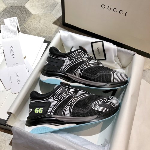 Gucci Mens Shoes Sneakers Luxury Brand Men's Ultrapace R sneaker 623109 H9T20 8485