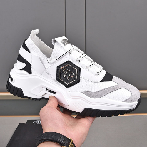 Philipp Plein Men Shoes Sneakers Low Top Sneaker Fashion Design Luxury Brand Trainer Predator TM with Original Box