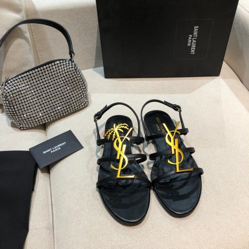 Saint Laurent YSL Womens Shoes Sandals Flat