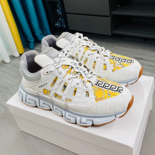 Versace Women Shoes Fashion Design Luxury Brand TRIGRECA SNEAKERS with Original Box