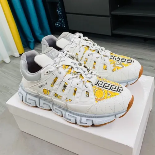 Versace Women Shoes Fashion Design Luxury Brand TRIGRECA SNEAKERS with Original Box