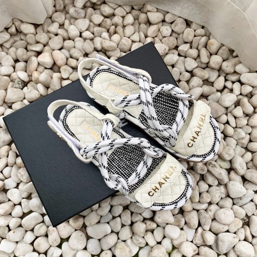Chanel Womens Shoes Sandals Summer Luxury Brand Slippers Slides Sandals for Women with Original Box