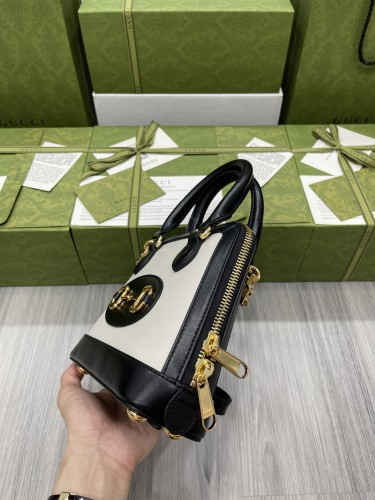 Gucci Womens Bags Shoulder Messenger Bag Luxury Brand Gucci Horsebit 1955 mini top handle bag 640716 1D6QG 9099 with Original Box