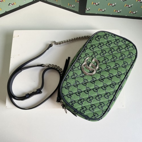 Gucci Womens Bags GG Marmont small matelassé shoulder bag Luxury Brand with Original Box 447632 DTD1T 1000