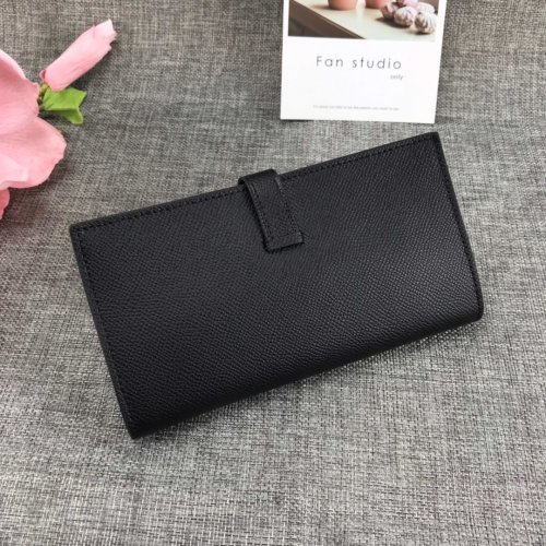 Hermes Womens Mens Wallets Purse Bearn Clutch Leather Design Coin Bag with Original Box