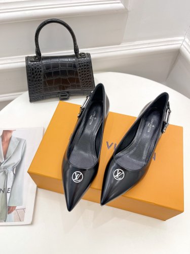 Louis Vuitton Womens Shoes Pumps Sandals Leather Design Luxury Brand Fashion Sandals with Original Box