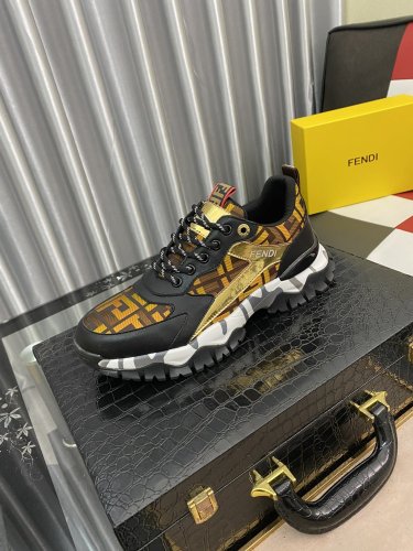 Fendi Mens Shoes Fashion Sneakers Luxury Brand Casual Shoes for Men with Original Box