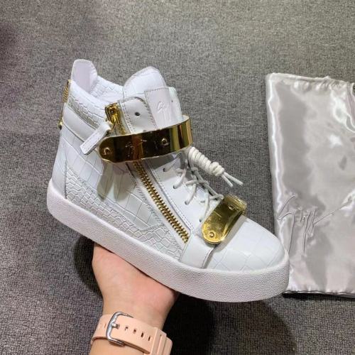 Giuseppe Zanotti Mens Shoes Luxury Brand High Top Sneakers Coby