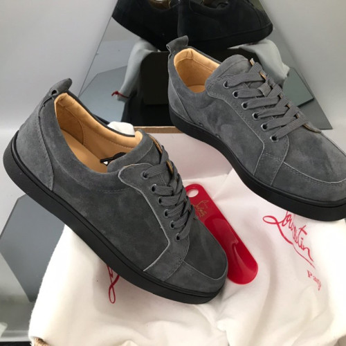 Christian Louboutin Mens Shoes Luxury Brand Red Bottom Design Louis Junior Spikes Flat with Original Box CL sneakers