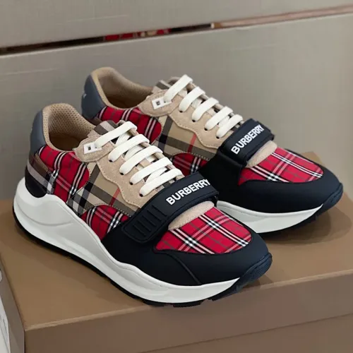 Burberry Men Shoes Fashion Sneakers Luxury Brand Vintage Cotton Sneaker with Original Box