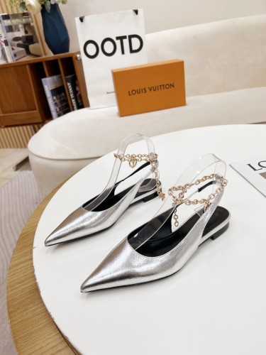 Louis Vuitton Womens Shoes Sandals Slippers Leather Design Luxury Brand Fashion Sandals with Original Box