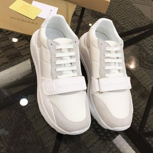 Burberry Men Shoes Fashion Sneakers Luxury Brand Vintage Cotton Sneaker with Original Box