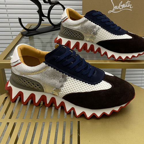 Christian Louboutin Mens Shoes Sneakers Luxury Brand Red Bottom Design Sports Footwears