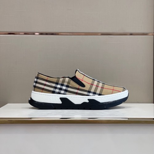 Burberry Men Shoes Fashion Sneakers Luxury Brand Vintage Cotton Sneaker with Original Box