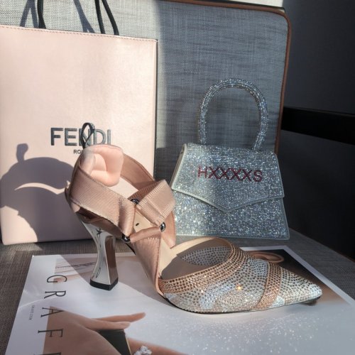 Fendi Womens Shoes Pump SLINGBACKS 8.5cm