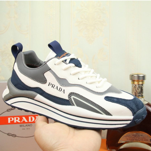 Prada Mens Shoes Sneakers Casual Shoes for Men Luxury Brand Breathable Fashion Sneakers with Original Box