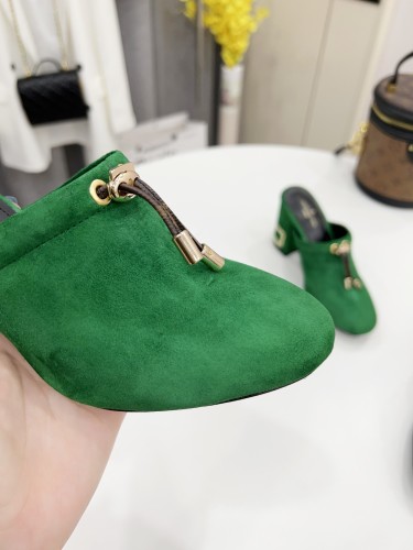 Louis Vuitton Womens Shoes Pumps Sandals Slippers Leather Design Luxury Brand Fashion Sandals with Original Box 6.5cm Heel