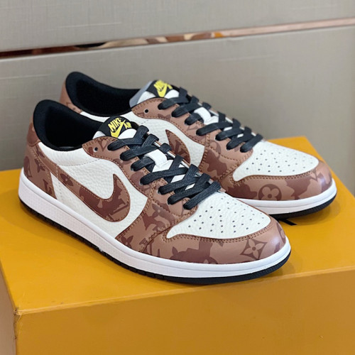 Louis Vuitton NIKE Men Shoes Fashion Sneakers Design Luxury Brand LVXNIKE Air Jordan Sneakers with Original Box