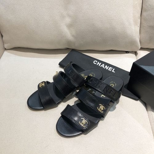 Chanel Womens Shoes Flat Mules