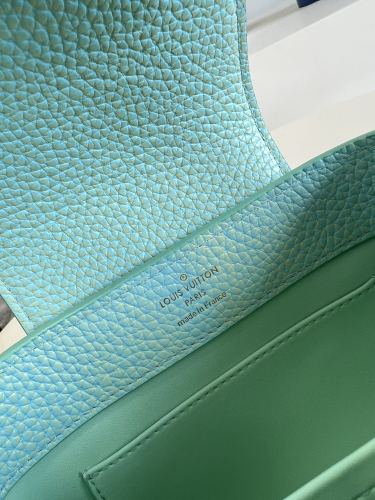 Louis Vuitton Womens Bags Handbags Luxury Brand CAPUCINES MINI M59850 Vert d'eau Green Taurillon leather with Original Box