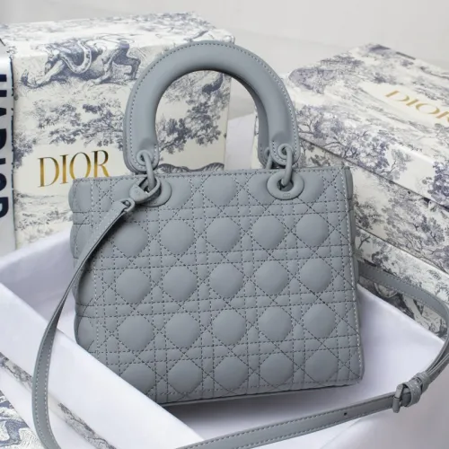 Dior Womens Bags Handbags Luxury Fashion MEDIUM LADY D-LITE BAG with Original Box
