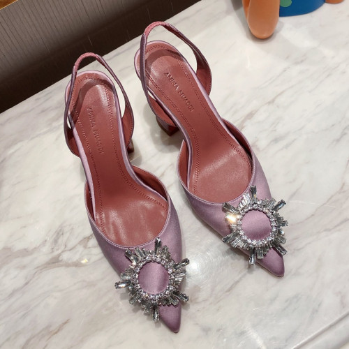 Amina Muaddi Womens Shoes Sandals Slippers Luxury Brand Fashion Pumps for Women with Original Box