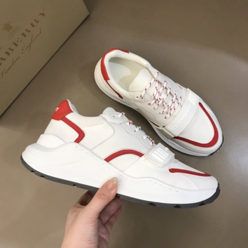 Burberry Mens Shoes Sneakers Fashion Type Luxury Brand Vintage Check Cotton Sneaker with Original Box