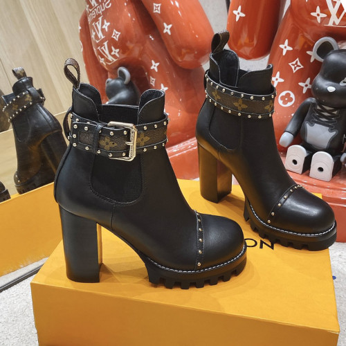 Louis Vuitton Women Shoes Boots Luxury Brand STAR TRAIL ANKLE BOOT 1A94NS with Original Box