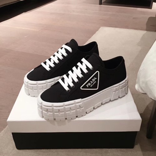 Prada Women Shoes Luxury Brand Nylon gabardine sneakers with Original Box 1E260M_MMS_F0IAU_F_050