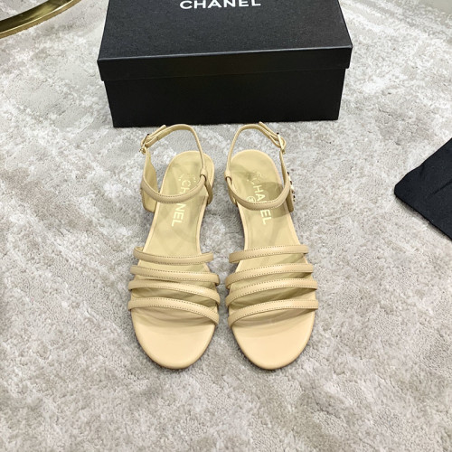 Chanel Womens Shoes Sandals Beige G36958 X01000 51225