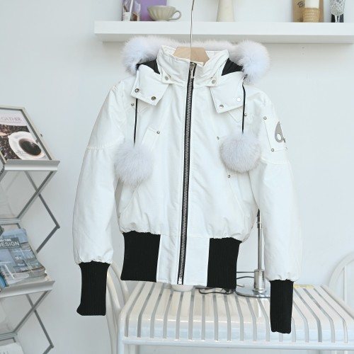 Moose Knuckles Design Womens Winter Windprood Down Jackets Keep Warm 90% White Duck Down