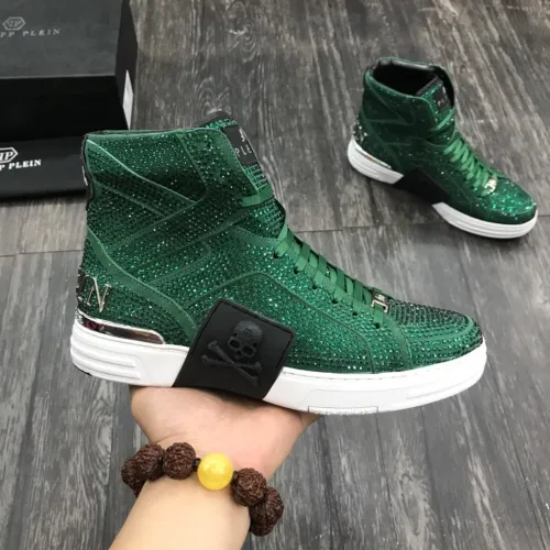 Philipp Plein Men Shoes High Top Sneaker Fashion Design Luxury Brand